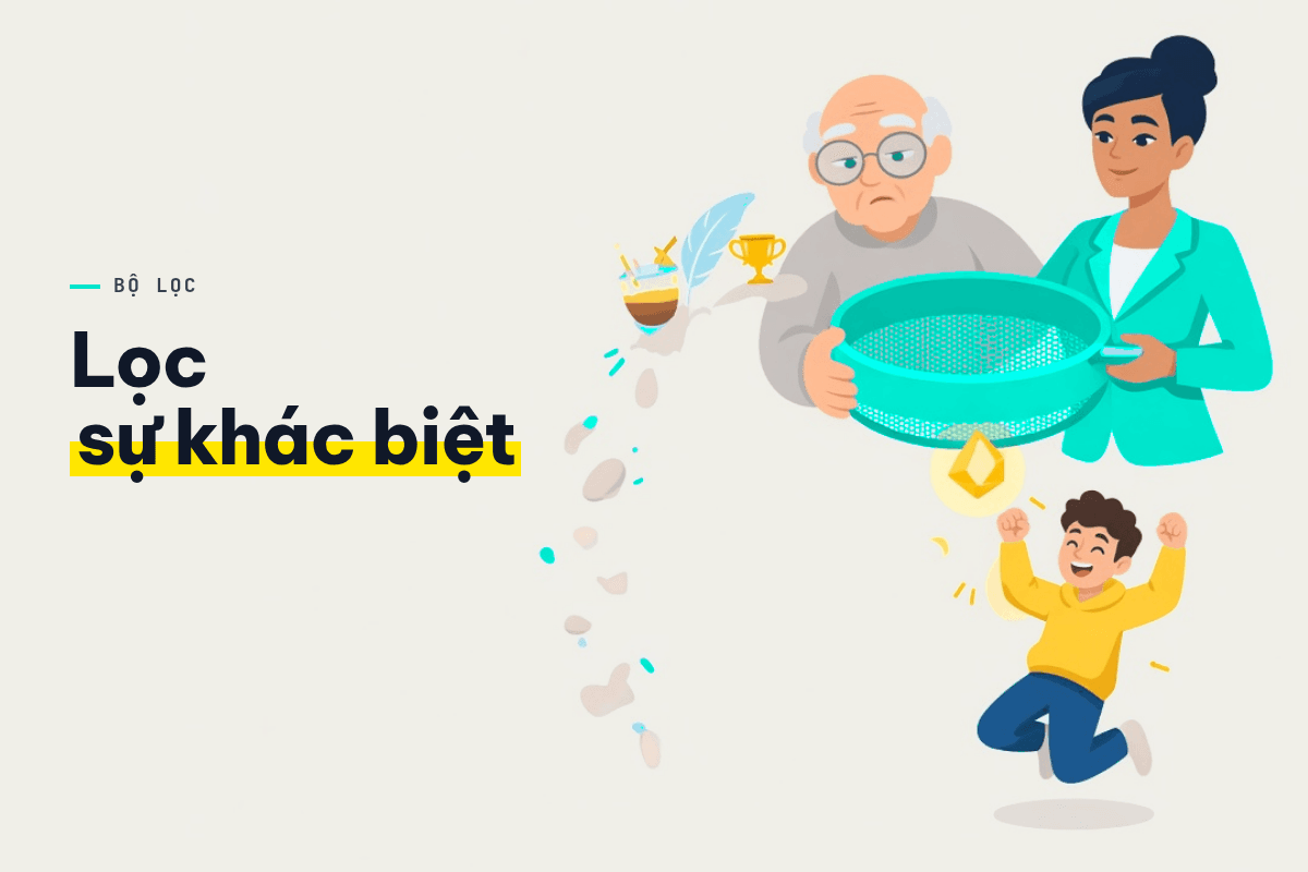 Lọc sự khác biệt: chỉ điều khách hàng nhớ mới thành định vị.